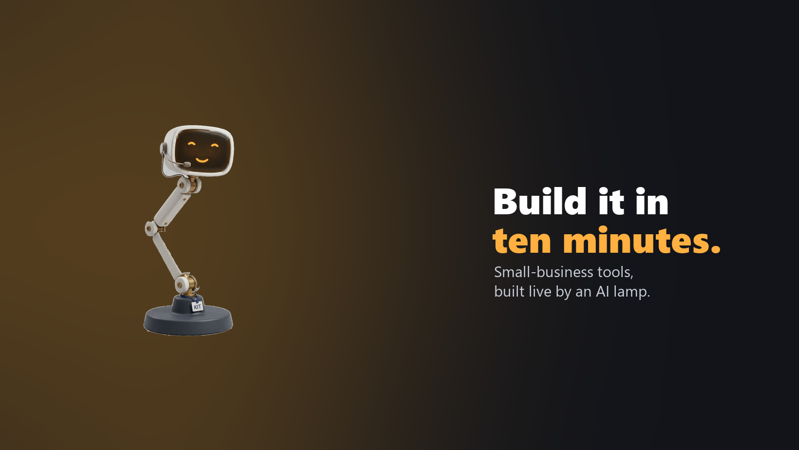 Kit the Lamp: build it in ten minutes